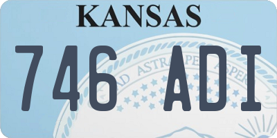 KS license plate 746ADI