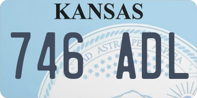 KS license plate 746ADL