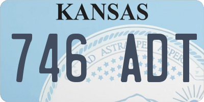 KS license plate 746ADT