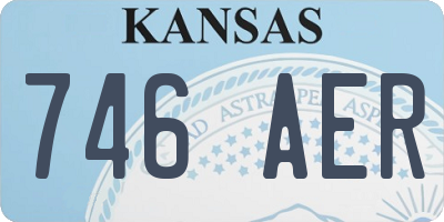 KS license plate 746AER