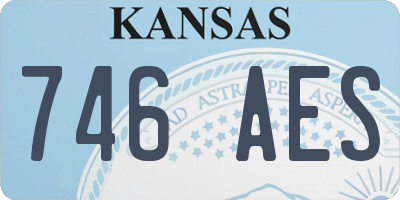 KS license plate 746AES