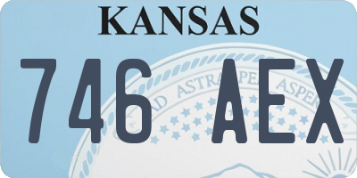 KS license plate 746AEX