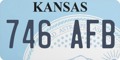 KS license plate 746AFB