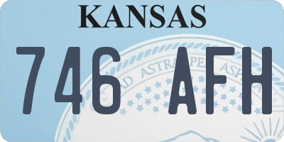 KS license plate 746AFH