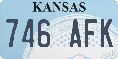 KS license plate 746AFK