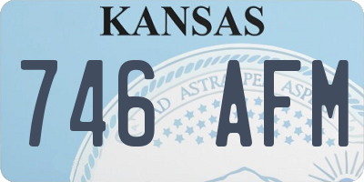 KS license plate 746AFM