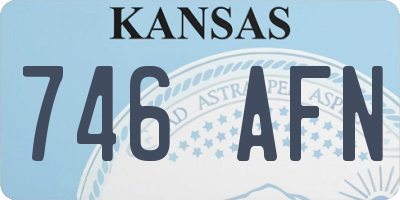 KS license plate 746AFN