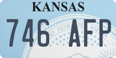 KS license plate 746AFP