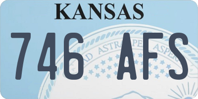 KS license plate 746AFS