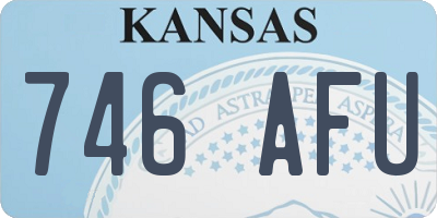 KS license plate 746AFU