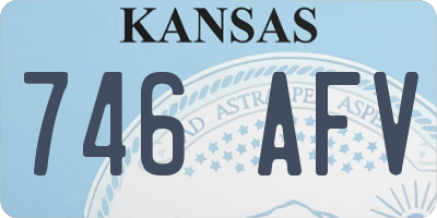 KS license plate 746AFV