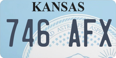 KS license plate 746AFX