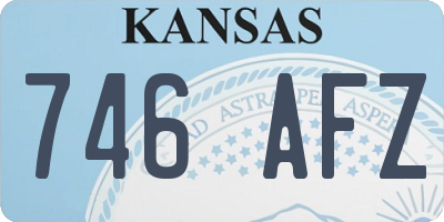 KS license plate 746AFZ