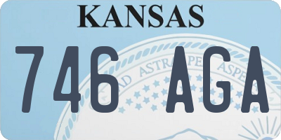 KS license plate 746AGA