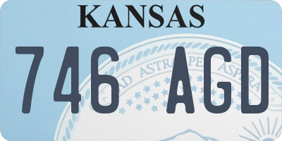 KS license plate 746AGD