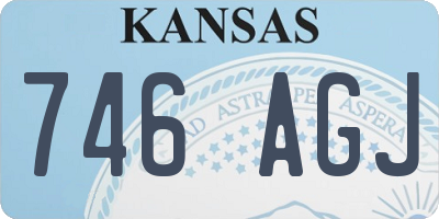 KS license plate 746AGJ