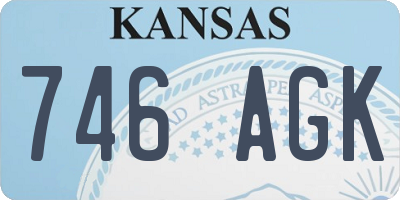KS license plate 746AGK