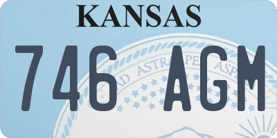 KS license plate 746AGM