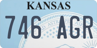 KS license plate 746AGR