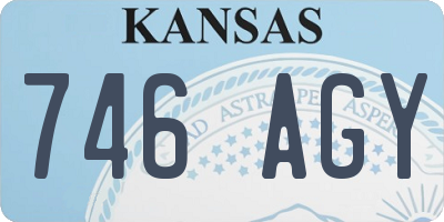 KS license plate 746AGY