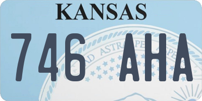 KS license plate 746AHA