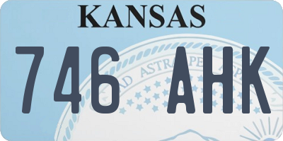 KS license plate 746AHK