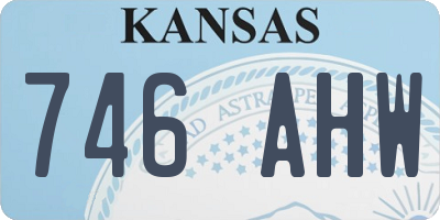 KS license plate 746AHW