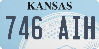 KS license plate 746AIH