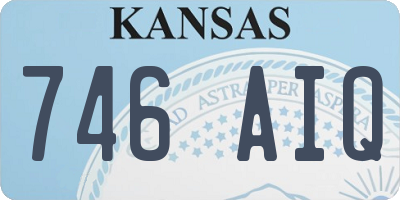 KS license plate 746AIQ
