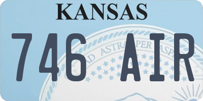 KS license plate 746AIR