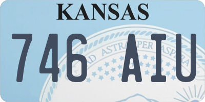 KS license plate 746AIU