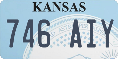 KS license plate 746AIY