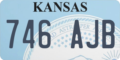 KS license plate 746AJB