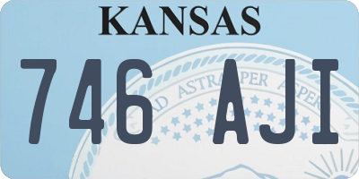 KS license plate 746AJI