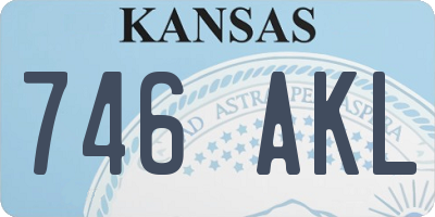 KS license plate 746AKL