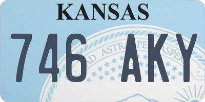 KS license plate 746AKY