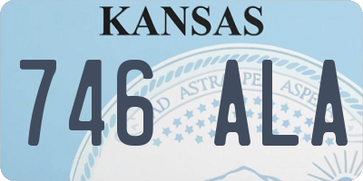 KS license plate 746ALA