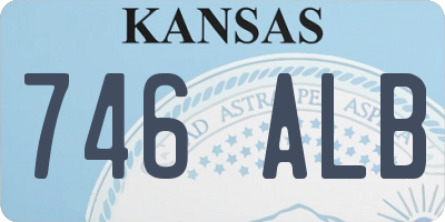 KS license plate 746ALB