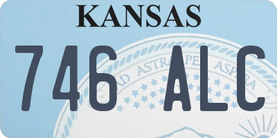 KS license plate 746ALC