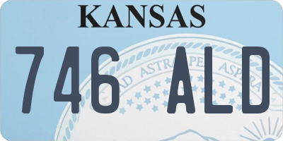 KS license plate 746ALD