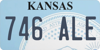 KS license plate 746ALE
