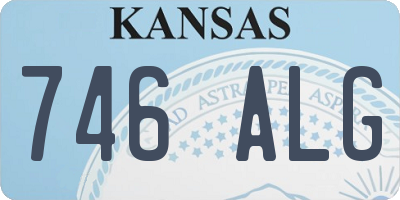 KS license plate 746ALG