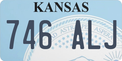 KS license plate 746ALJ