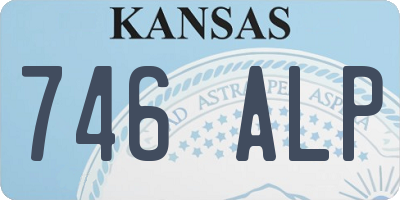 KS license plate 746ALP