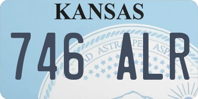 KS license plate 746ALR