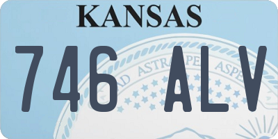KS license plate 746ALV