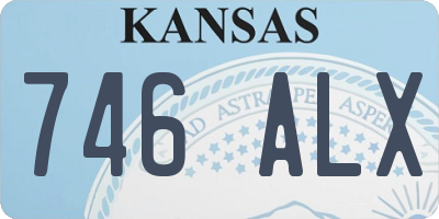 KS license plate 746ALX