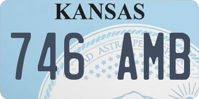 KS license plate 746AMB