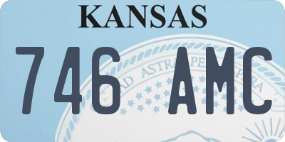 KS license plate 746AMC
