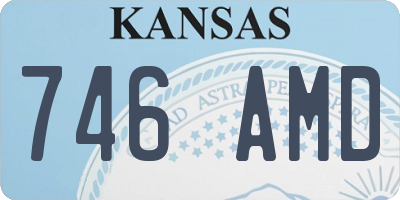 KS license plate 746AMD